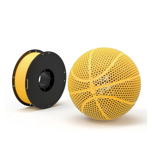 Kompatibel mit 3D-Druckfilament PLA-HR, 1 Rolle, 1 kg, Durchmesser 1,75 mm, geeignet for alle FDM-Drucker(Yellow) von XWLYGKGM