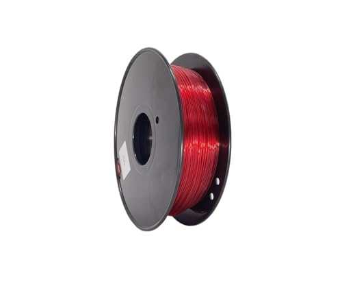 Kompatibel mit 85A elastischem TPU-3D-Druckerfilament 1,75 mm 1 kg – weiches, flexibles Material for Schuheinlagen, Wearables und Prototypen (mehrfarbige Optionen)(85A transparent red) von XWLYGKGM