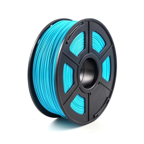 Kompatibel mit ABS-3D-Druckerfilament, 1,75 mm, 1-kg-Spule – Druckmaterial mit hoher Zähigkeit und Elastizität for FDM-Drucker(Water Blue) von XWLYGKGM