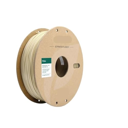 Kompatibel mit PLA+ 3D-Druckerfilament, 1,75 mm, 1-kg-Spule – hochpräzises (+/- 0,03 mm) Druckmaterial for FDM-Drucker(Bone White) von XWLYGKGM