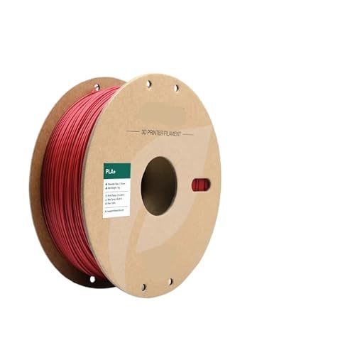 3D-Druckmaterial, Kompatibel mit PLA+ 3D-Druckerfilament, 1,75 mm, 1-kg-Spule – hochpräzises (+/- 0,03 mm) Druckmaterial for FDM-Drucker, für verschiedene Teile 3D-Druckfilament(Fire Red) von XWLYGKGM