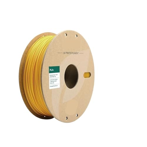 Kompatibel mit PLA+ 3D-Druckerfilament, 1,75 mm, 1-kg-Spule – hochpräzises (+/- 0,03 mm) Druckmaterial for FDM-Drucker(Yellow) von XWLYGKGM