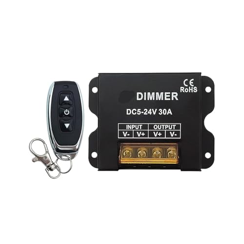 032A LED Dimmer Controller passend for einfarbige Lichtleiste Lichtleiste 30A 3 Tasten Fernbedienung DC5-24V von XWMGOQNZ