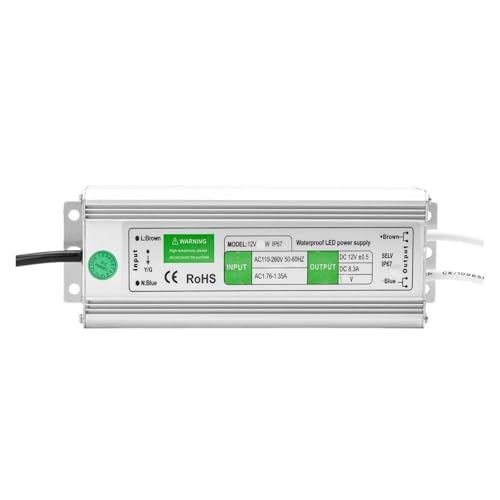 12V Wasserdicht IP67 LED-Netztransformator-Adapter 10w 20w 30w 36w 45w 50w 60w 80w 100w 120w 150w 200w 250w(100W) von XWMGOQNZ