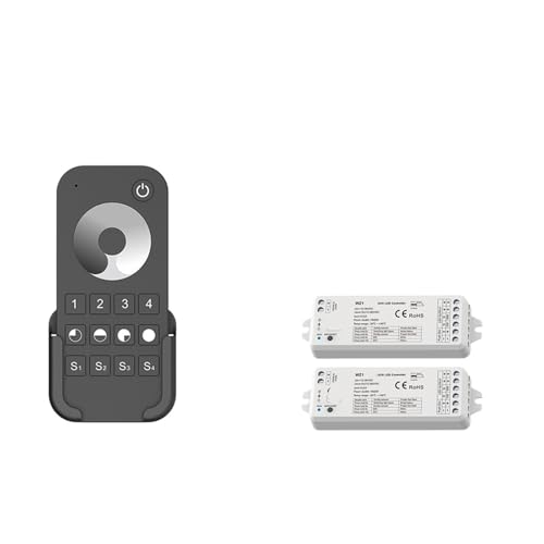 2-Kanal-LED-Controller-Dimmer 12V 24V 36V 4-Zonen-LED-Lichtstreifen-Dimm-Kit Fernbedienung(2xWZ1 and 1XRT6 KIT) von XWMGOQNZ
