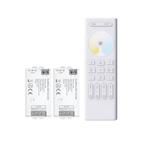 C02-Controller-Kit Dual-Farbtemperatur 4 Zonen einstellbar RC02(WM-2C02-RC02-W) von XWMGOQNZ