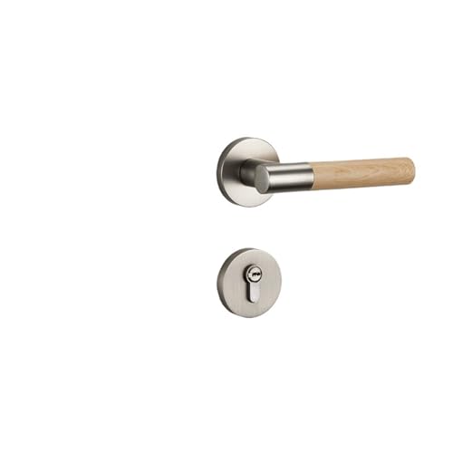 Chinesisches Türschloss for Innenräume, Schlafzimmer, Zuhause, Zimmer, Türschloss, Holzmaserung, goldenes Schloss, Türgriff, geräuschlos, magnetisches Holztürschloss(C magnetic suction 35-50mm) von XWMGOQNZ