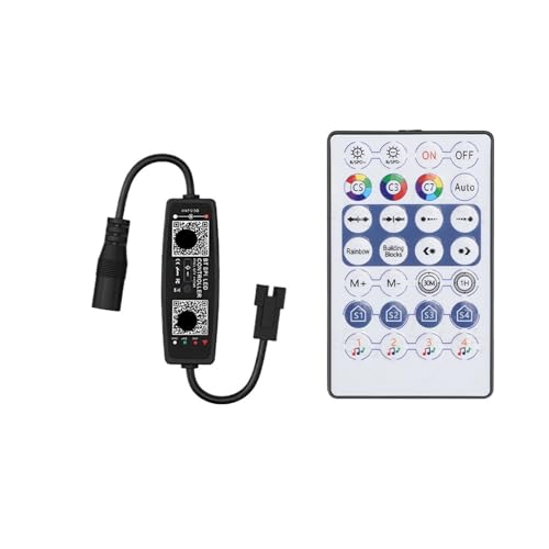 DC/U SPI LED Musik Controller 5V 12V 24V 2048 Pixel Dimmer Fernbedienung for WS2812 WS2811(DC add -A4) von XWMGOQNZ