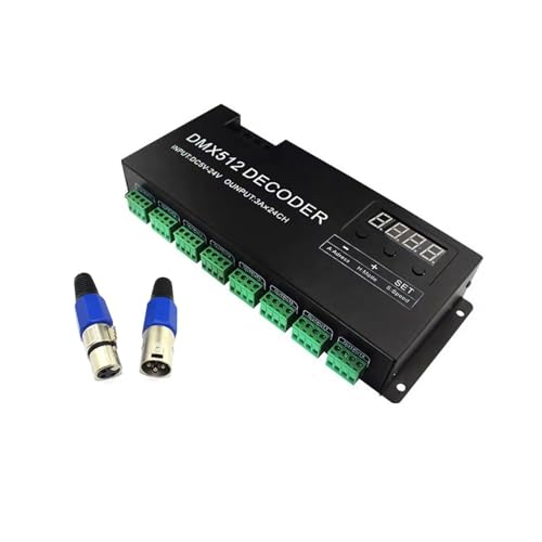 Digitaler 24-Kanal-RGB-DMX512-Decoder 5-24-V-Controller(24CH(3CH 8) 3A RGB) von XWMGOQNZ