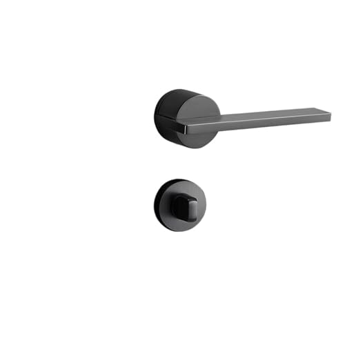 Einseitiges unsichtbares Türschloss, Innenraum, spurlose Holztür, versteckte Tür, Schlafzimmer, Griff aus Zinklegierung, verstecktes Türschloss, verstecktes Schloss(Steel Gray Invisible 08 020) von XWMGOQNZ