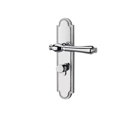 Helles silbernes Holztürschloss, leichter Luxus, geteilter Innenschlafzimmer, nordischer Anzug, einfacher amerikanischer französischer magnetischer, leiser Türgriff(E magnetic suction 35 50mm) von XWMGOQNZ
