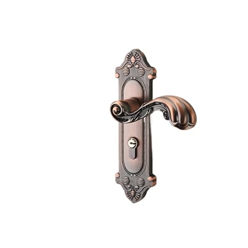Innentürschloss, Haushaltsschlafzimmertürschloss, europäischer Stil, geräuschloser Türgriff, Griff, altes Holztürschloss(B silencer lock body 138) von XWMGOQNZ