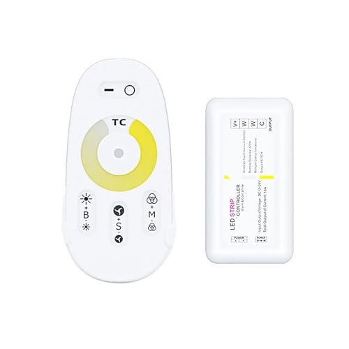 LED-Controller Fernbedienung 12V Touch Farbe Monochrom CCT Licht Streifen Dimmer(WM-TC006A 2CH) von XWMGOQNZ