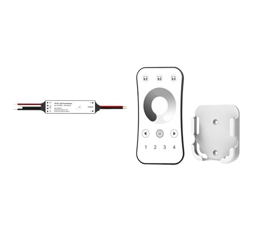 LED-Dimmer Mini-Controller for SMD 2835 COB Einfarbige LED-Streifen DC 12V 24V(4 Zone Dimmer KIT A) von XWMGOQNZ