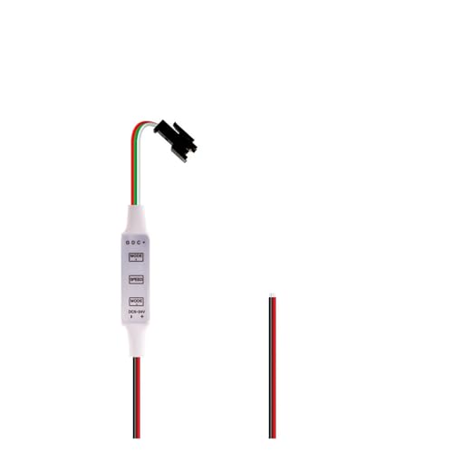 Mini WS2812B WS2811 LED-Pixel-Lichtstreifen-Controller 3 Tasten U DC SP621E Musik DC5V-24V(3Keys Two Wire) von XWMGOQNZ