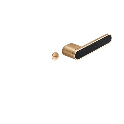 Minimalistisches ökologisches Türschloss aus Leder for den Innenbereich, Schlafzimmertürschloss, magnetisches, geräuschloses, leichtes, luxuriöses Holztürschloss mit Ledertürgriff(Type C) von XWMGOQNZ