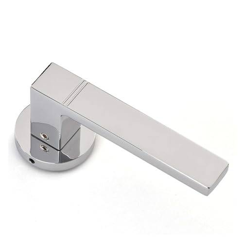 Split-Schloss aus Zinklegierung HC-040 Holztürschloss for den Innenbereich, moderner, einfacher Türgriff(Steel color) von XWMGOQNZ