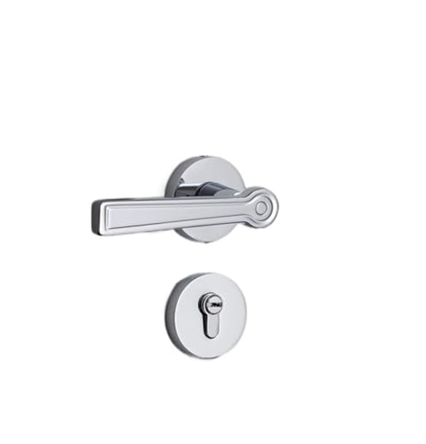 Türschloss, heller Luxus-Gold-Magnet, geräuschlos, for Schlafzimmer, Badezimmer, Türgriff, Haushalt, kompletter Satz Holztürschlösser(Bright chrome 7255 magnetic) von XWMGOQNZ