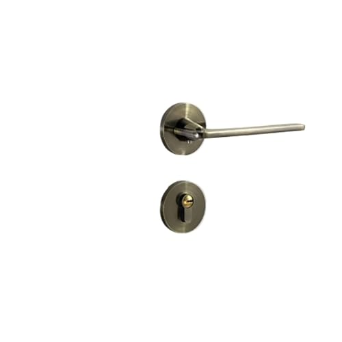 Türschloss for den Innenbereich, Schlafzimmer, Bronze, geteiltes Schloss, nordisches, stilles Zimmertürschloss, einfaches magnetisches Türschloss-Set(Qinggu) von XWMGOQNZ