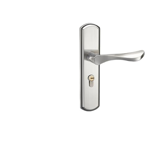 Türschloss for den Innenbereich, schwarzes Schlafzimmer, Holztürschloss, Technik, geräuschloser Griff, Hardware-Schloss, Griff, mechanisches Türschloss(G stainless steel G620 82) von XWMGOQNZ
