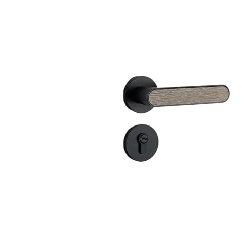 XWMGOQNZ Innentürschloss, Schlafzimmertürschloss, Haushalt, schwarz, magnetisch, geräuschloser Türgriff, modernes, minimalistisches, ökologisches Holztürschloss(E magnetic suction 35 50mm) von XWMGOQNZ