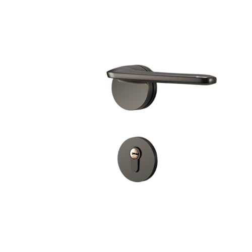 XWMGOQNZ Schlafzimmer-Türschloss, Innen-Haushalts-Türgriff, modernes, leichtes Luxus-Split-Schloss, stilles Zimmertürschloss, magnetisches Holztürschloss(Gray magnetic 35-50mm) von XWMGOQNZ