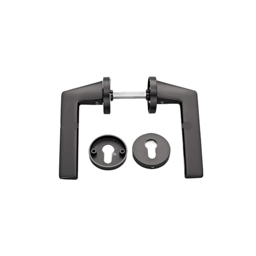 Zinklegierung Holztür Innentürschloss Schlafzimmer Badezimmer Türgriff Haushaltstür magnetisches geteiltes Schloss(FT31 995 gray brushed) von XWMGOQNZ