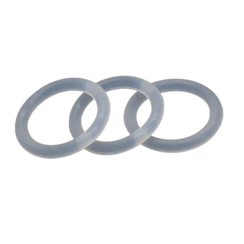 10 Stück O-Ringe Dichtung CS 5mm OD 15~155mm Weiß Wasserdicht Unterlegscheibe Rund O-Form Silikonring(OD 48mm ID 38mm) von XWMSCLAK