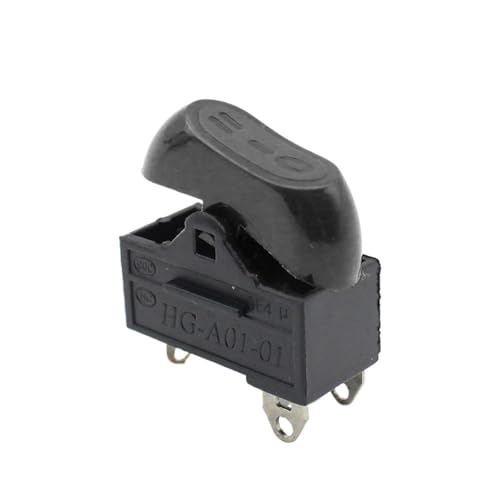 2/5PCS KCD15-103/T Haartrockner Schalter 3 Pins Rocker Schalter 3 Position EIN-AUS-EIN boot förmigen schalter(Red,5PCS) von XWMSCLAK