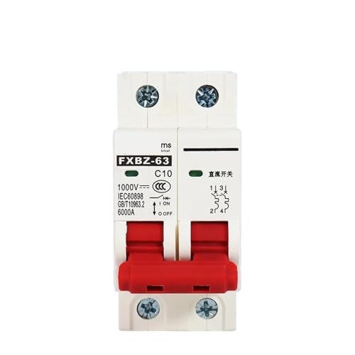2P 63A DC 1000V Solar Circuit Breaker 20A 32A FXBZ-63 DC1000v PV MCB Din-schiene Batterie Schalter(32A) von XWMSCLAK