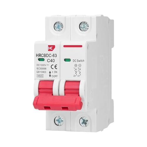 2P DC 1000V Circuit Breaker Solar Panel Überlast Schutz Schalter Photovoltaik System 6A-63A(2P,63A) von XWMSCLAK