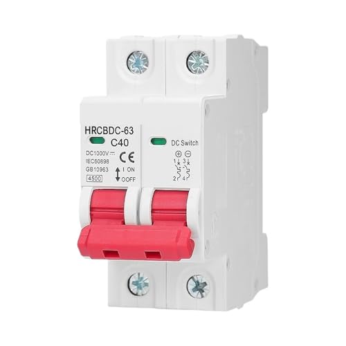 2P DC 1000V Circuit Breaker Solar Panel Überlast Schutz Schalter Photovoltaik System 6A-63A(3P,6A) von XWMSCLAK