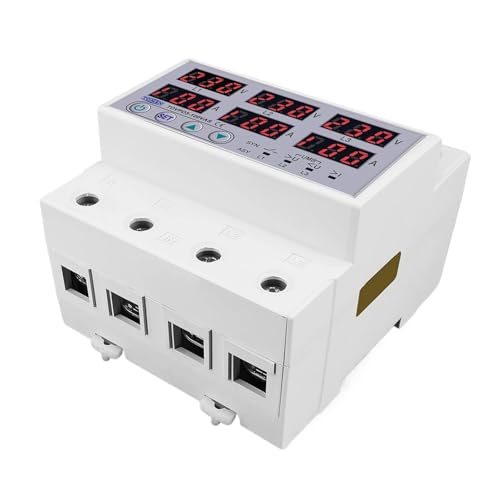 3P+N einstellbar Über Unter Spannung Strombegrenzung Schutz Relaisschutz Synchron Asynchron(100A 3X220V) von XWMSCLAK