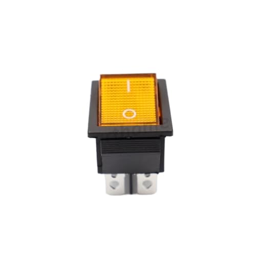 4 Stücke 12 V 220 V schalter KCD4 boot-förmigen rocker power-taste 250 V on-0ff Mit licht Tumbler boot(4PCS yellow,4PIN_220V) von XWMSCLAK