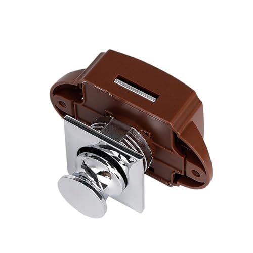 5 stücke Camper Auto Push-Lock Caravan Boot Motor Home Schrank Schublade Latch Taste Schlösser Keyless Möbel Türschloss Hardware(SS6209-Chrome) von XWMSCLAK
