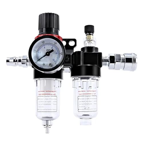 AFC2000 AFR2000 + AL2000 G1/4 Luftkompressor Öl- und Wasserabscheider Luftfilter dient zur Reduzierung des Druckventilreglers(AFC w (PC10-02x2),1 Set) von XWMSCLAK