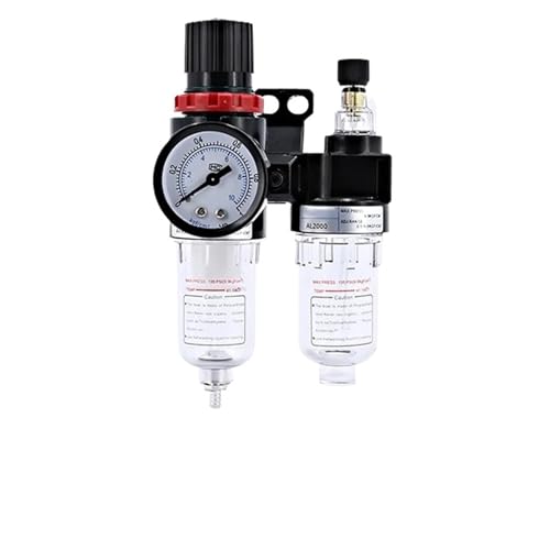 AFC2000 AFR2000 + AL2000 G1/4 Luftkompressor Öl- und Wasserabscheider Luftfilter dient zur Reduzierung des Druckventilreglers(AFC w (PC6-02x2)) von XWMSCLAK