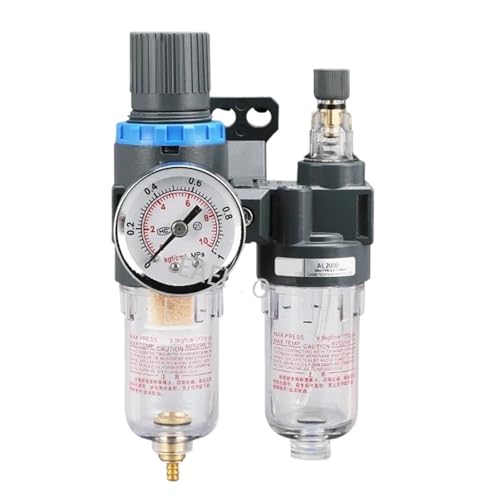 AFC2000 AFR2000 + AL2000 G1/4 Luftkompressor Öl- und Wasserabscheider Luftfilter dient zur Reduzierung des Druckventilreglers(AFC2000-6MM) von XWMSCLAK