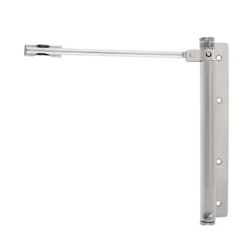 Automatic Door Self-Closing Hinge Adjustable Door Closer Stainless Steel Automatic Spring Hinge Silent Cushion Hinge Closer(Silver) von XWMSCLAK
