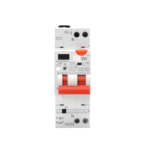 Circuit Breaker Reststrom RCBO LED Circuit Breaker Leckage Schutz Mit Überstromschutz(40A) von XWMSCLAK