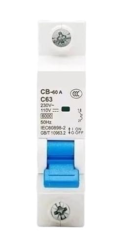 DC CB-63A Electric Vehicle Bicycle Solar Energy Power CB 63A DC 110V 220V AC 230V 400V DIN Rail Circuit Breaker(1P DC 12-110V,40A) von XWMSCLAK