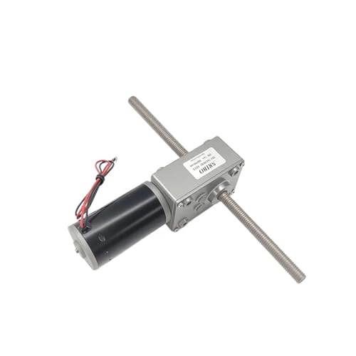 Doppelwellen-12-V-24-V-Gleichstrommotor mit Schneckengetriebe und M8-Schraubenantrieb for Schraubenhebermechanismen(Same Direction,40RPM_12V) von XWMSCLAK