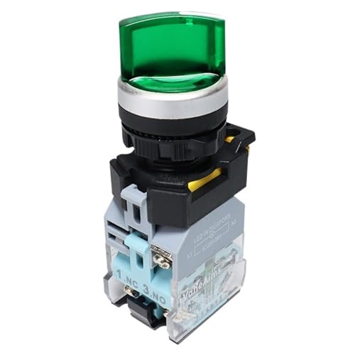 Drehschalter 2/3 Position FXB38 Momentary Rastwahlschalter mit Fixierung Lichtschalter Start Stop VaneAims(LATCHING SELF-LOCKED_2 POSITION-SHORT_12-24V) von XWMSCLAK