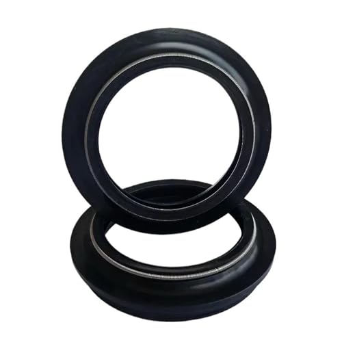 For WP 43 MM GABEL 455056 Front Shock Gabel Dämpfer Welle Öl Dichtung(2pc Seal 2pc Cover) von XWMSCLAK