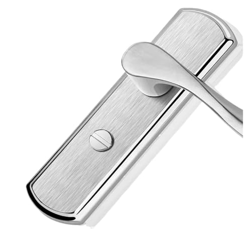 Kein Schlüssel Sicherheit Holz Bad WC Türschloss Möbel Tragbare Türschloss Aluminium Schloss Griff(30mm,110mm pitch row) von XWMSCLAK