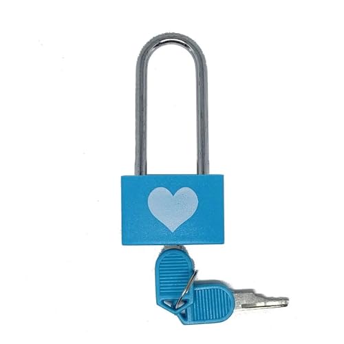 Langer Griff 74 * 32 * 22 mm Reise-Diebstahlsicherung Locker Koffer Vorhängeschloss Schubladenschrank Möbelriegel(Blue) von XWMSCLAK