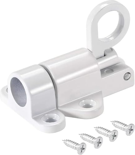 Mehrzweck-Federriegelschloss for Tür und Fenster, automatisch und selbstschließend, langlebiger Rückprallmechanismus mit Sicherheits-Zugringriegel(Silver) von XWMSCLAK