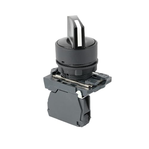 XB5 Kunststoffknopf Druckschalter Selbsthemmend Reset NC NO Griff 22mm AD33 AD21 AD53 ZB5 AD25 AK345 AK3465 AK2365 Schwarz Rot(XB5-AA3351 1NO) von XWMSCLAK