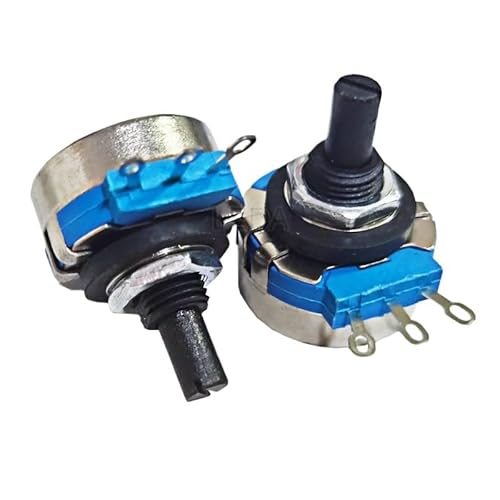 XWMSCLAK 1Pcs RV28P1 2W Potentiometer 1K B102 2K2 4K7 10K103 22K 47K 470K Elektrische schweißen Maschine Isolierte Welle Blau(Color:10K) von XWMSCLAK