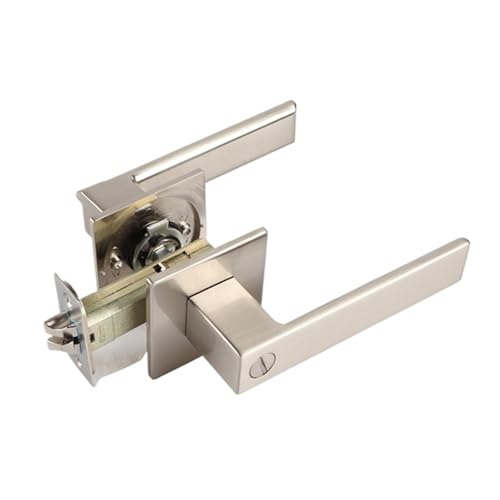 XWMSCLAK Dreipoliges Griffschloss, schwarzer Türgriff for Innenräume, Schlafzimmer, Badezimmer, robuster dreipoliger Ersatz-Kugelschloss zur Diebstahlsicherung(Brushed gold-ET) von XWMSCLAK